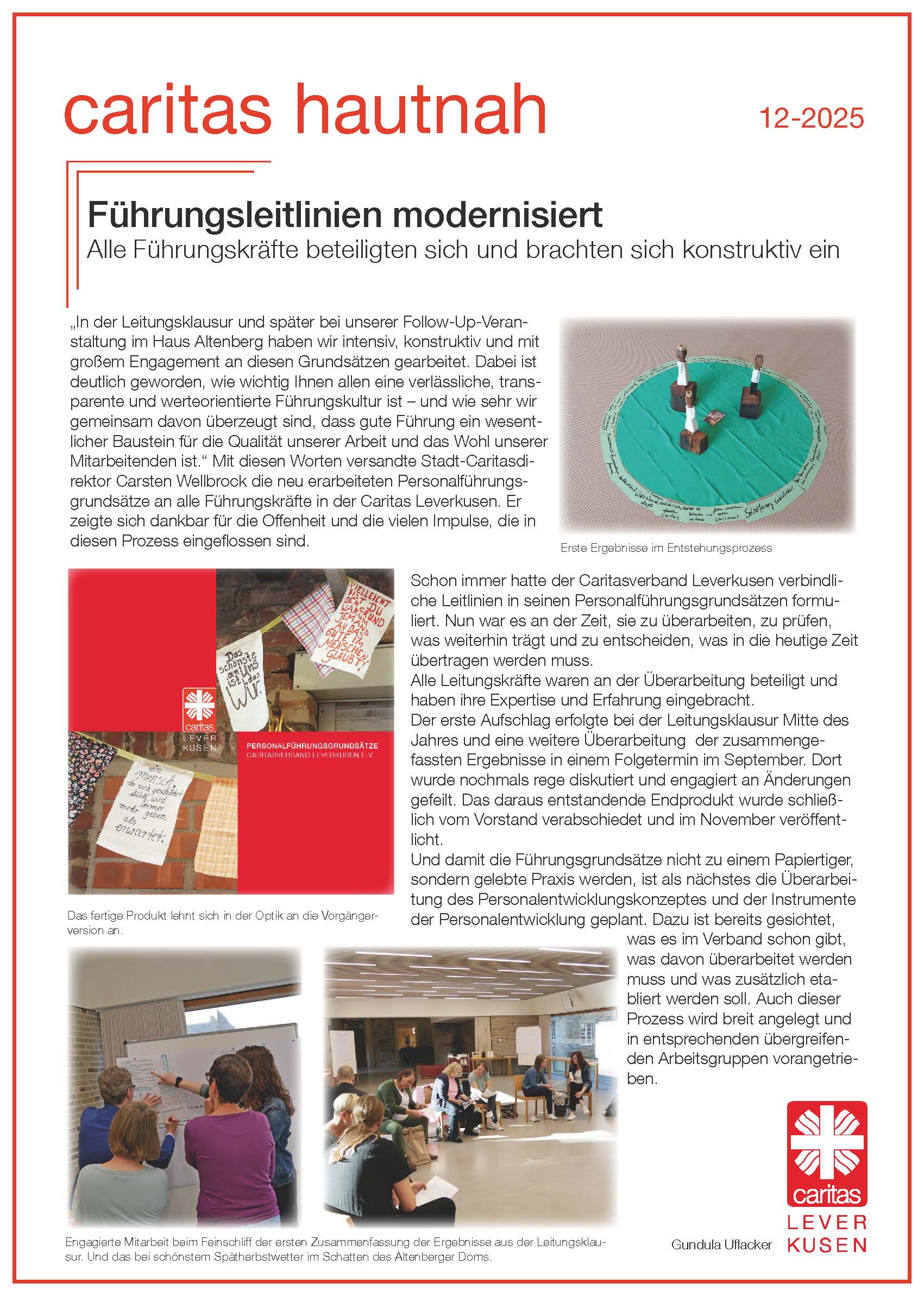 Bild von caritas hautnah mit Link zur Ausgabe zur Modernisierung der Personalführungsgrundsätze