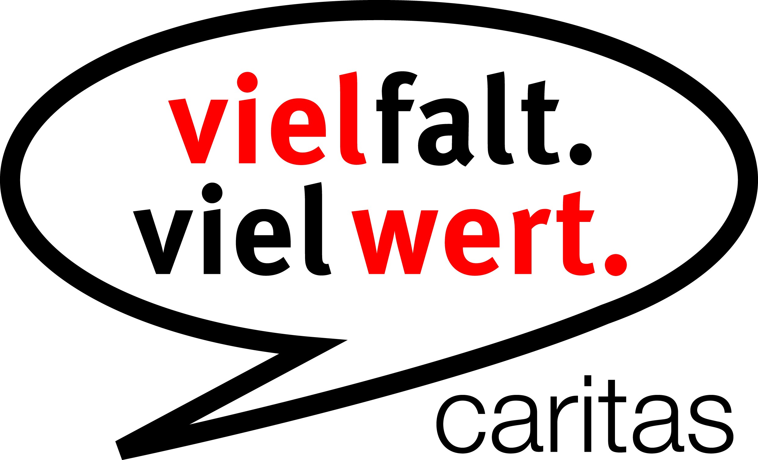 Logo von Vielfalt vielwert der Caritas
