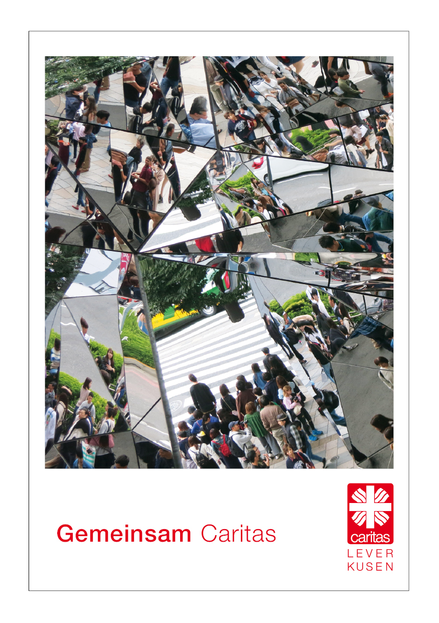 Titelbild der Broschüre Gemeinsam Caritas mit Link zur entsprechenden PDF Datei